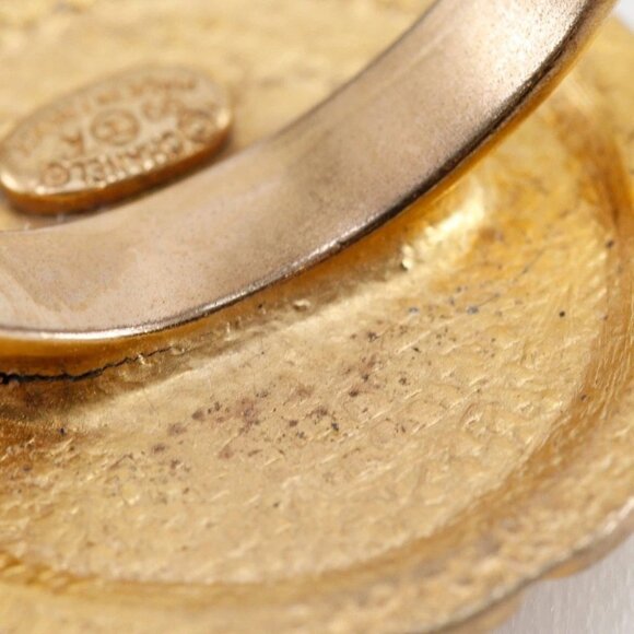 CHANEL Flower motif Ring Free size Plated Gold #6.6(US Size) flour 4.5g Women - Picture 7 of 9